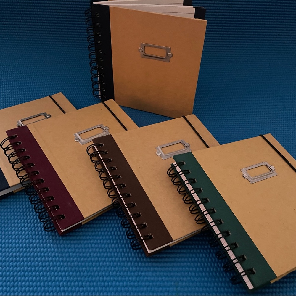 Set of 5 notebooks 6x6